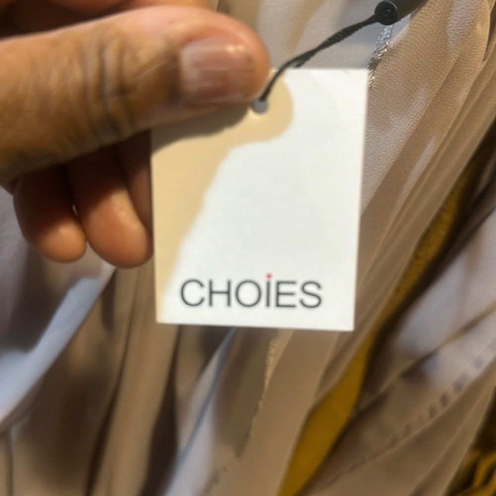 Mocha color, long floaty dress brand choices